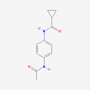 molecular formula C12H14N2O2 B464096 N-[4-(acetylamino)phenyl]cyclopropanecarboxamide CAS No. 433705-03-4