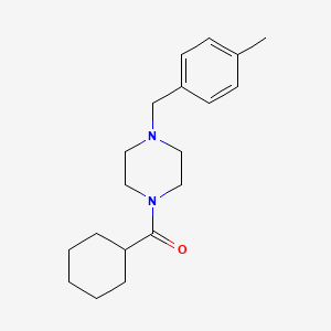 molecular formula C19H28N2O B4641117 CYCLOHEXYL[4-(4-METHYLBENZYL)PIPERAZINO]METHANONE 