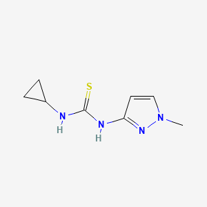 molecular formula C8H12N4S B4641290 1-cyclopropyl-3-(1-methyl-1H-pyrazol-3-yl)thiourea 