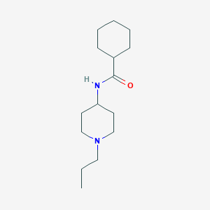 molecular formula C15H28N2O B4641311 N-(1-propylpiperidin-4-yl)cyclohexanecarboxamide 