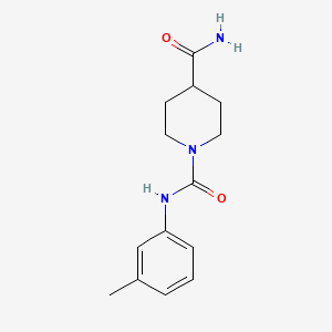 molecular formula C14H19N3O2 B4641480 N~1~-(3-methylphenyl)piperidine-1,4-dicarboxamide 