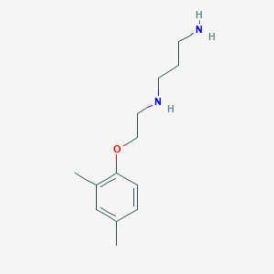 molecular formula C13H22N2O B4642542 N'-[2-(2,4-dimethylphenoxy)ethyl]propane-1,3-diamine 