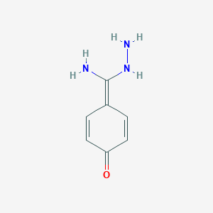molecular formula C7H9N3O B046426 4-[Amino(hydrazinyl)methylidene]cyclohexa-2,5-dien-1-one CAS No. 111336-61-9