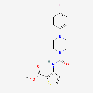 molecular formula C17H18FN3O3S B4642790 METHYL 3-({[4-(4-FLUOROPHENYL)PIPERAZINO]CARBONYL}AMINO)-2-THIOPHENECARBOXYLATE 