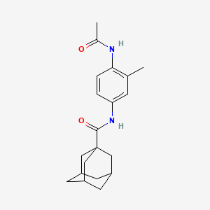 molecular formula C20H26N2O2 B4643233 N-[4-(acetylamino)-3-methylphenyl]tricyclo[3.3.1.1~3,7~]decane-1-carboxamide 