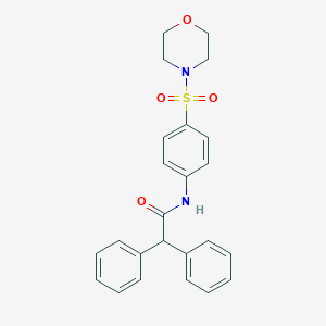 molecular formula C24H24N2O4S B464328 N-[4-(morpholin-4-ylsulfonyl)phenyl]-2,2-diphenylacetamide 