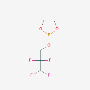 molecular formula C5H7F4O3P B046433 1,3,2-Dioxaphospholidine, 2-(2,2,3,3-tetrafluoropropoxy)- CAS No. 115044-87-6