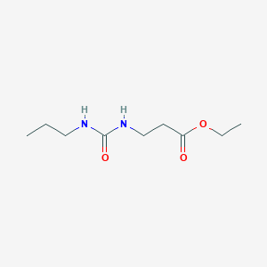 molecular formula C9H18N2O3 B4643387 ETHYL 3-{[(PROPYLAMINO)CARBONYL]AMINO}PROPANOATE 