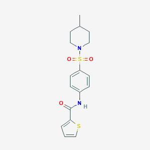 N-{4-[(4-methyl-1-piperidinyl)sulfonyl]phenyl}-2-thiophenecarboxamide