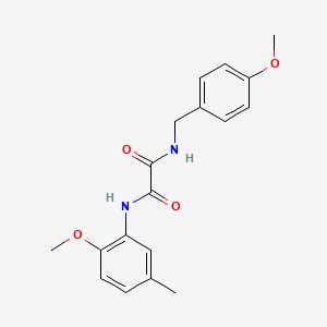 molecular formula C18H20N2O4 B4643693 N'-(2-methoxy-5-methylphenyl)-N-[(4-methoxyphenyl)methyl]oxamide 