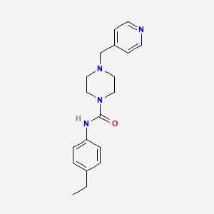 molecular formula C19H24N4O B4643815 N-(4-ETHYLPHENYL)-4-[(PYRIDIN-4-YL)METHYL]PIPERAZINE-1-CARBOXAMIDE 