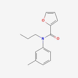 molecular formula C15H17NO2 B4643854 N-(3-methylphenyl)-N-propylfuran-2-carboxamide 