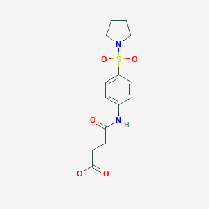 Methyl 4-oxo-4-(4-pyrrolidin-1-ylsulfonylanilino)butanoate