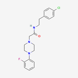 molecular formula C20H23ClFN3O B4643909 N-[2-(4-chlorophenyl)ethyl]-2-[4-(2-fluorophenyl)piperazin-1-yl]acetamide 