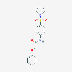2-phenoxy-N-[4-(pyrrolidin-1-ylsulfonyl)phenyl]acetamide