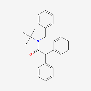 molecular formula C25H27NO B4643929 N-benzyl-N-tert-butyl-2,2-diphenylacetamide 