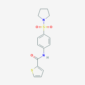 B464396 N-(4-pyrrolidin-1-ylsulfonylphenyl)thiophene-2-carboxamide CAS No. 327067-64-1