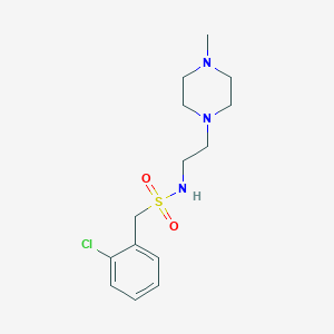 molecular formula C14H22ClN3O2S B4644063 1-(2-chlorophenyl)-N-[2-(4-methylpiperazin-1-yl)ethyl]methanesulfonamide 