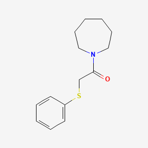 molecular formula C14H19NOS B4644150 1-(Azepan-1-yl)-2-(phenylsulfanyl)ethanone 