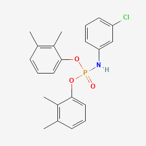molecular formula C22H23ClNO3P B4644261 N-bis(2,3-dimethylphenoxy)phosphoryl-3-chloroaniline 