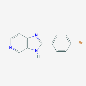 molecular formula C12H8BrN3 B046458 2-(4-Bromophenyl)-1H-imidazo[4,5-c]pyridine CAS No. 113270-73-8