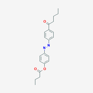 molecular formula C21H24N2O3 B046463 4-n-Pentanoyl-4-n'-butanoyloxyazobenzene CAS No. 120122-98-7