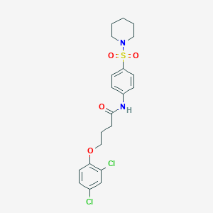 4-(2,4-dichlorophenoxy)-N-[4-(1-piperidinylsulfonyl)phenyl]butanamide