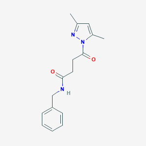 N-benzyl-4-(3,5-dimethyl-1H-pyrazol-1-yl)-4-oxobutanamide