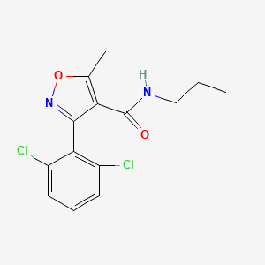 molecular formula C14H14Cl2N2O2 B4646709 3-(2,6-dichlorophenyl)-5-methyl-N-propyl-1,2-oxazole-4-carboxamide 