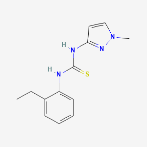 molecular formula C13H16N4S B4646915 N-(2-ethylphenyl)-N'-(1-methyl-1H-pyrazol-3-yl)thiourea 