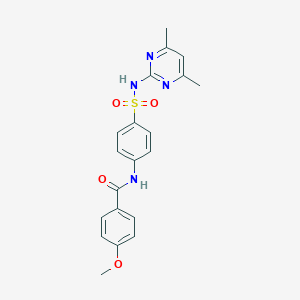 N-(4-{[(4,6-dimethyl-2-pyrimidinyl)amino]sulfonyl}phenyl)-4-methoxybenzamide