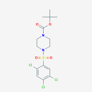 molecular formula C15H19Cl3N2O4S B4647048 tert-butyl 4-[(2,4,5-trichlorophenyl)sulfonyl]-1-piperazinecarboxylate 