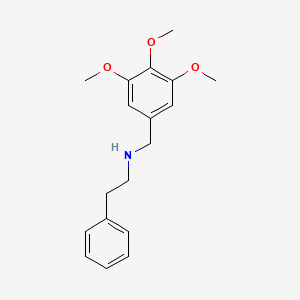 molecular formula C18H23NO3 B4647077 N-PHENETHYL-N-(3,4,5-TRIMETHOXYBENZYL)AMINE 