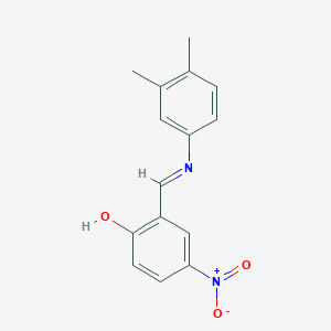 2-{[(3,4-Dimethylphenyl)imino]methyl}-4-nitrophenol
