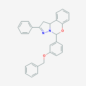 5-[3-(Benzyloxy)phenyl]-2-phenyl-1,10b-dihydropyrazolo[1,5-c][1,3]benzoxazine