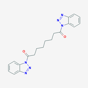 molecular formula C20H20N6O2 B464747 1-[8-(1H-1,2,3-Benzotriazol-1-yl)-8-oxooctanoyl]-1H-1,2,3-benzotriazole CAS No. 111967-69-2