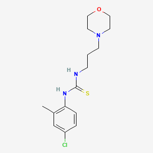 molecular formula C15H22ClN3OS B4647496 N-(4-CHLORO-2-METHYLPHENYL)-N'-(3-MORPHOLINOPROPYL)THIOUREA 