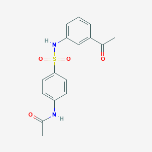 N-{4-[(3-acetylphenyl)sulfamoyl]phenyl}acetamide