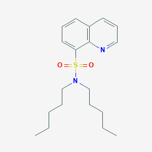 molecular formula C19H28N2O2S B4647511 N,N-dipentylquinoline-8-sulfonamide 