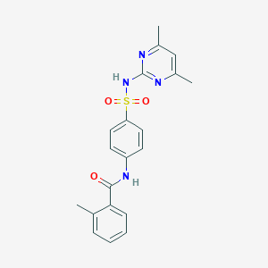 N-(4-{[(4,6-dimethyl-2-pyrimidinyl)amino]sulfonyl}phenyl)-2-methylbenzamide