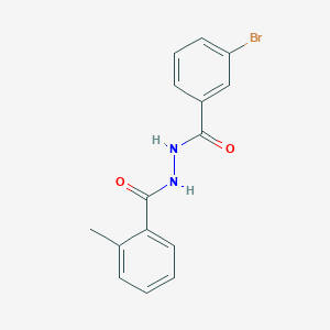 molecular formula C15H13BrN2O2 B464758 N'-(3-bromobenzoyl)-2-methylbenzohydrazide CAS No. 304667-67-2