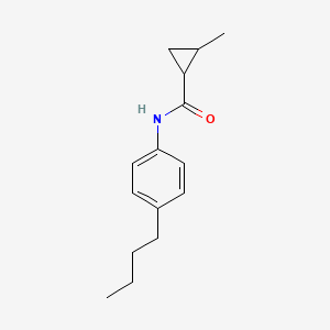 molecular formula C15H21NO B4647824 N-(4-butylphenyl)-2-methylcyclopropane-1-carboxamide 
