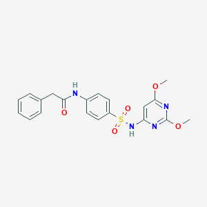 N-(4-{[(2,6-dimethoxypyrimidin-4-yl)amino]sulfonyl}phenyl)-2-phenylacetamide