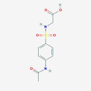 molecular formula C10H12N2O5S B046481 (4-Acetylamino-benzenesulfonylamino)-acetic acid CAS No. 23776-98-9