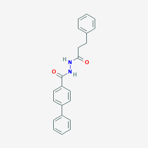 molecular formula C22H20N2O2 B464852 N'-(3-phenylpropanoyl)-4-biphenylcarbohydrazide CAS No. 304666-07-7