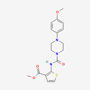 molecular formula C18H21N3O4S B4648631 METHYL 2-({[4-(4-METHOXYPHENYL)PIPERAZINO]CARBONYL}AMINO)-3-THIOPHENECARBOXYLATE 