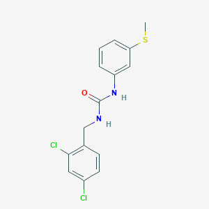 molecular formula C15H14Cl2N2OS B4648793 N-(2,4-DICHLOROBENZYL)-N'-[3-(METHYLSULFANYL)PHENYL]UREA 