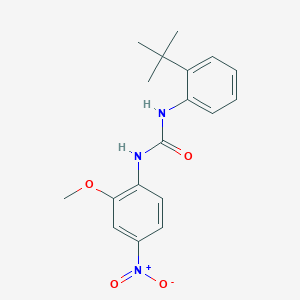 molecular formula C18H21N3O4 B4648831 N-[2-(TERT-BUTYL)PHENYL]-N'-(2-METHOXY-4-NITROPHENYL)UREA 