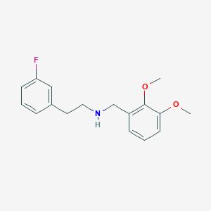 molecular formula C17H20FNO2 B4648887 N-(2,3-DIMETHOXYBENZYL)-N-(3-FLUOROPHENETHYL)AMINE 