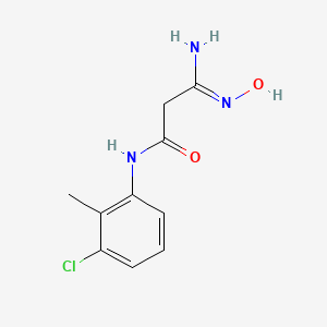 molecular formula C10H12ClN3O2 B4648891 N-(3-CHLORO-2-METHYLPHENYL)-2-[(Z)-N'-HYDROXYCARBAMIMIDOYL]ACETAMIDE 